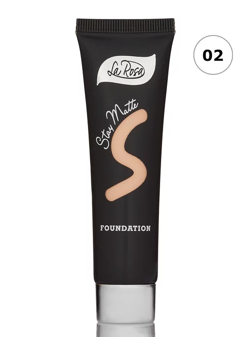 La Rosa Тональный крем "STAY MATTE" тон 02, розовый, фото 2