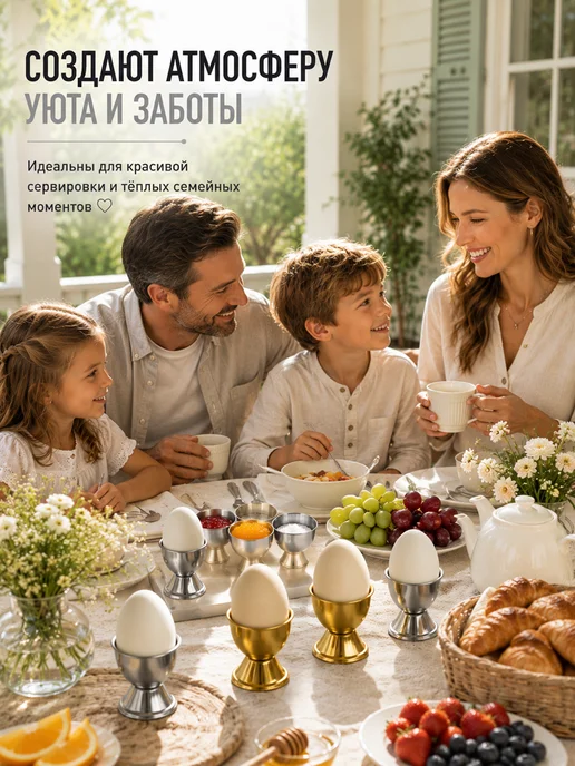 HONS HOME Подставка для яиц всмятку 4 штуки, 2 шт, фото 4