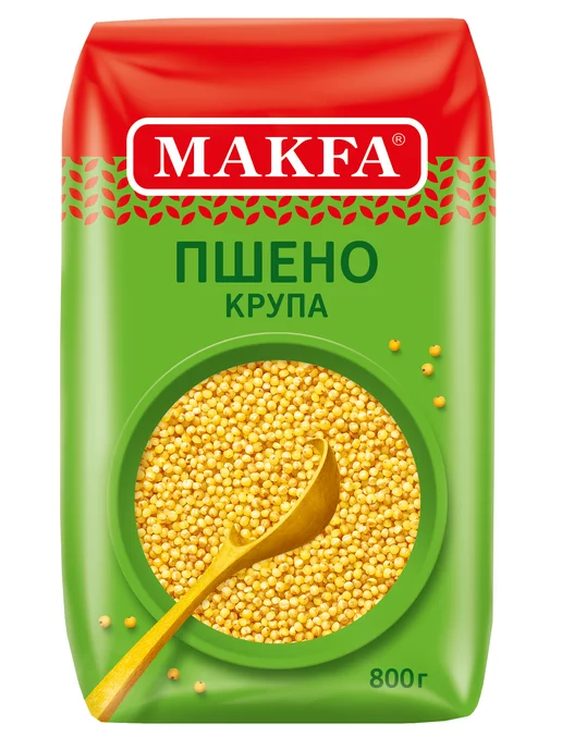 Makfa Пшено шлифованное 3 шт. по 800 г, 3 шт, 800 г, фото 2