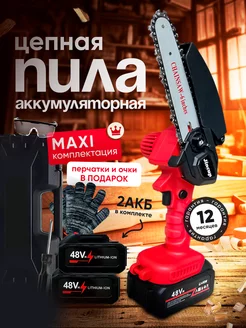 Пила аккумуляторная цепная мини сучкорез Decor plus 226318631 купить за 1 525 ₽ в интернет-магазине Wildberries