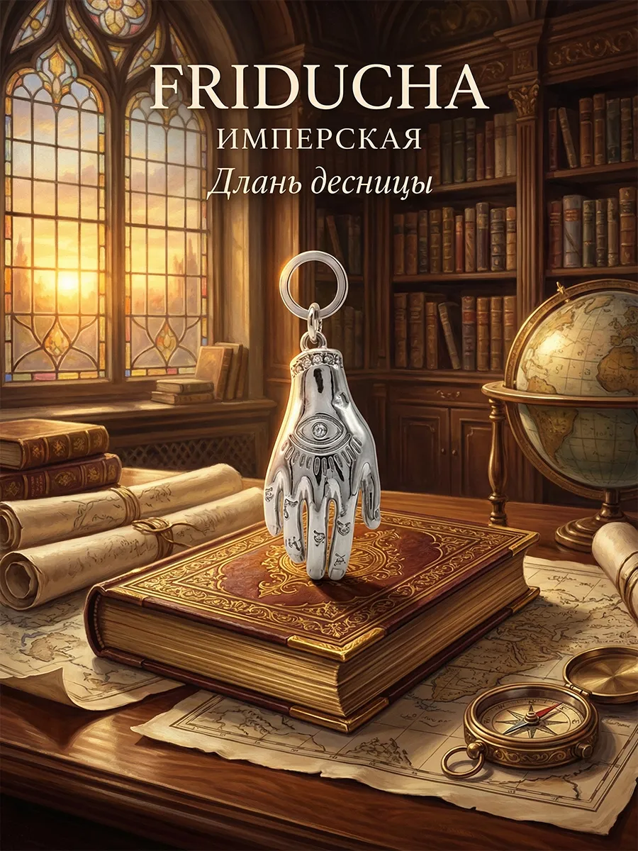 Подвеска HAND OF THE KING, 25×12 мм, родий