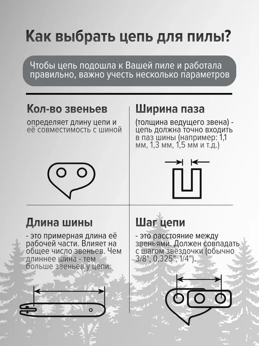 BRAIT Пильная цепь для бензопилы 57 звеньев 3 8 1,3 мм, вариант, фото 2