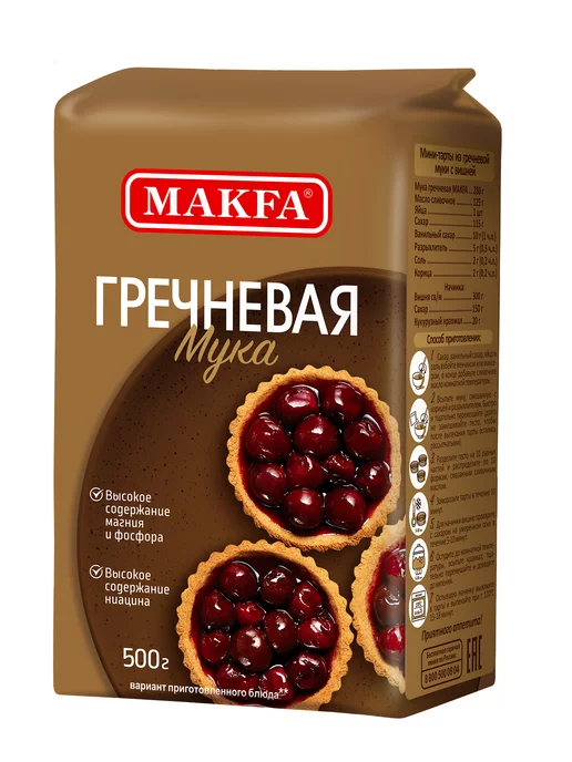 Makfa Мука полбяная 500 г, 3 шт, 500 г, фото 3