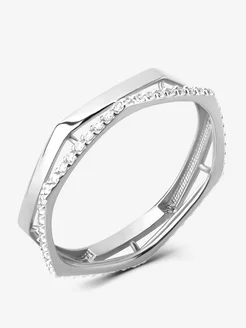 Серебряное кольцо геометрия дорожка KOZIN 226502565 купить за 634 ₽ в интернет‑магазине Wildberries