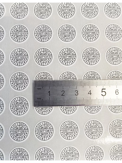 Stickerwell Пломба наклейка d15 мм, PVC 54 шт Крошится при вскрытии, 54 шт, фото 5