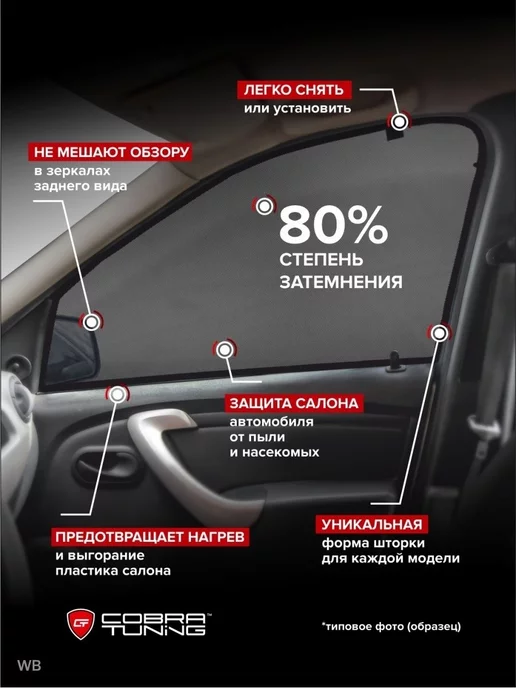 COBRA TUNING Каркасные шторки на магнитах сетки для Камаз 65115 6520 5320, черный, фото 7