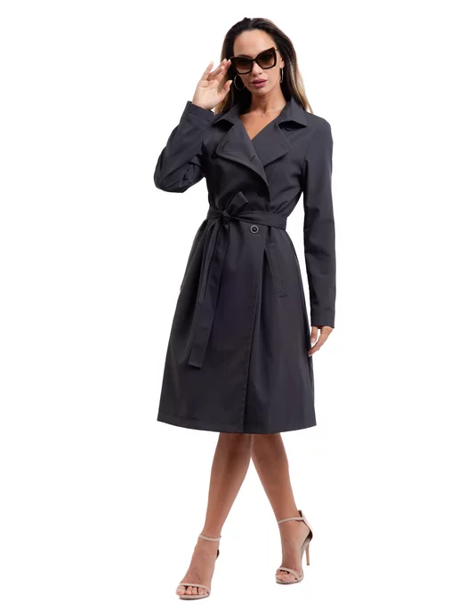 ROSSO-STYLE Плащ демисезонный, серый, фото 3