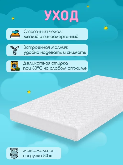 KidRoom Ортопедический детский матрас 140х70 см, вариант, фото 6