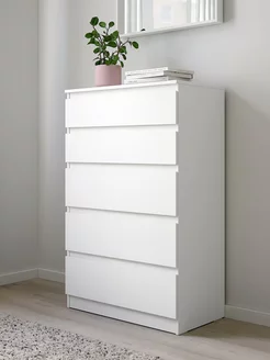 Комод Икеа KULLEN, 112x40х70 см, белый IKEA 226590804 купить за 13 580 ₽ в интернет-магазине Wildberries