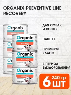 Корм влажный Recovery для выздоровления собак 240 г 6 шт Organix 226623762 купить за 1 236 ₽ в интернет-магазине Wildberries