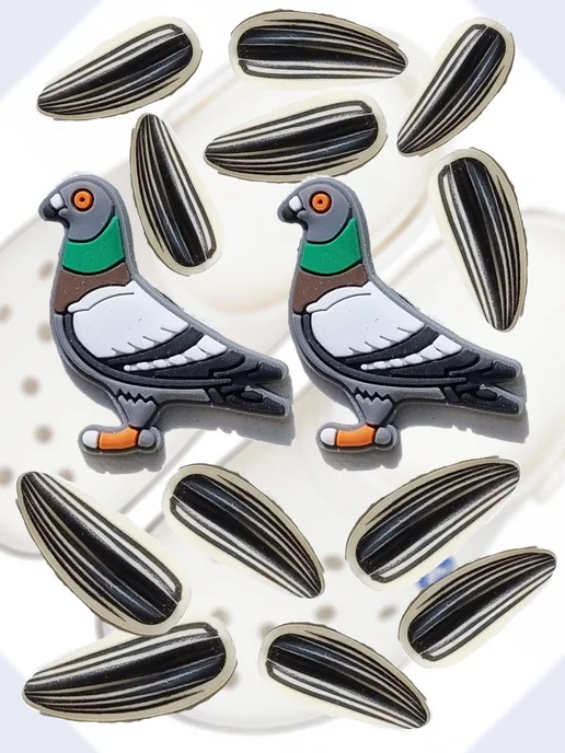 JIBZ WORLD Джибитсы набор для кроксов на crocs клипсы Семки, вариант