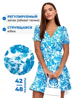 Платье летнее на запах мини E.Y. Store 226828729 купить за 2 214 ₽ в интернет-магазине Wildberries