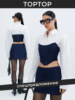 Корсет топ без рукавов TOPTOP 226871753 купить за 3 715 ₽ в интернет-магазине Wildberries