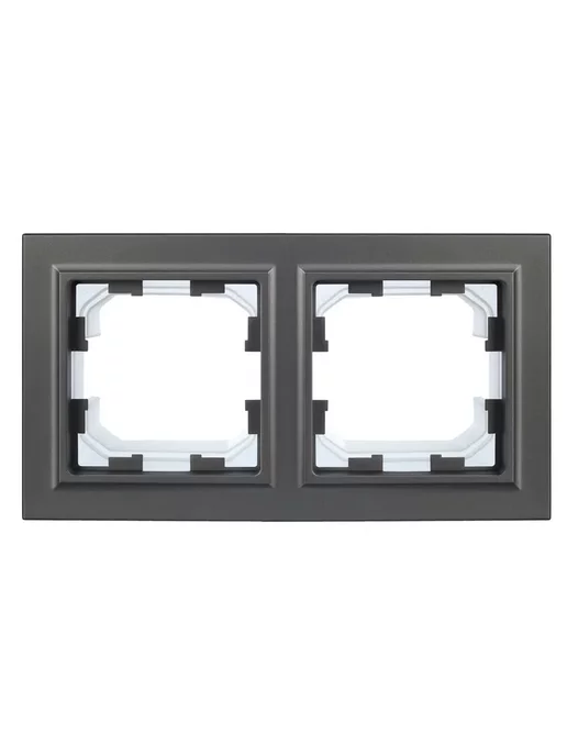 Iek Рамка двухпостовая, IP44, Brite, серый, фото 2