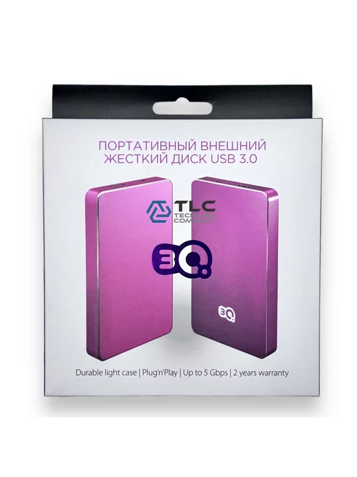 TLC Tech Link Company Внешний HDD 2.5" 500Gb 3Q-TLC USB 3.0 малиновый, 320 ГБ, фото 5