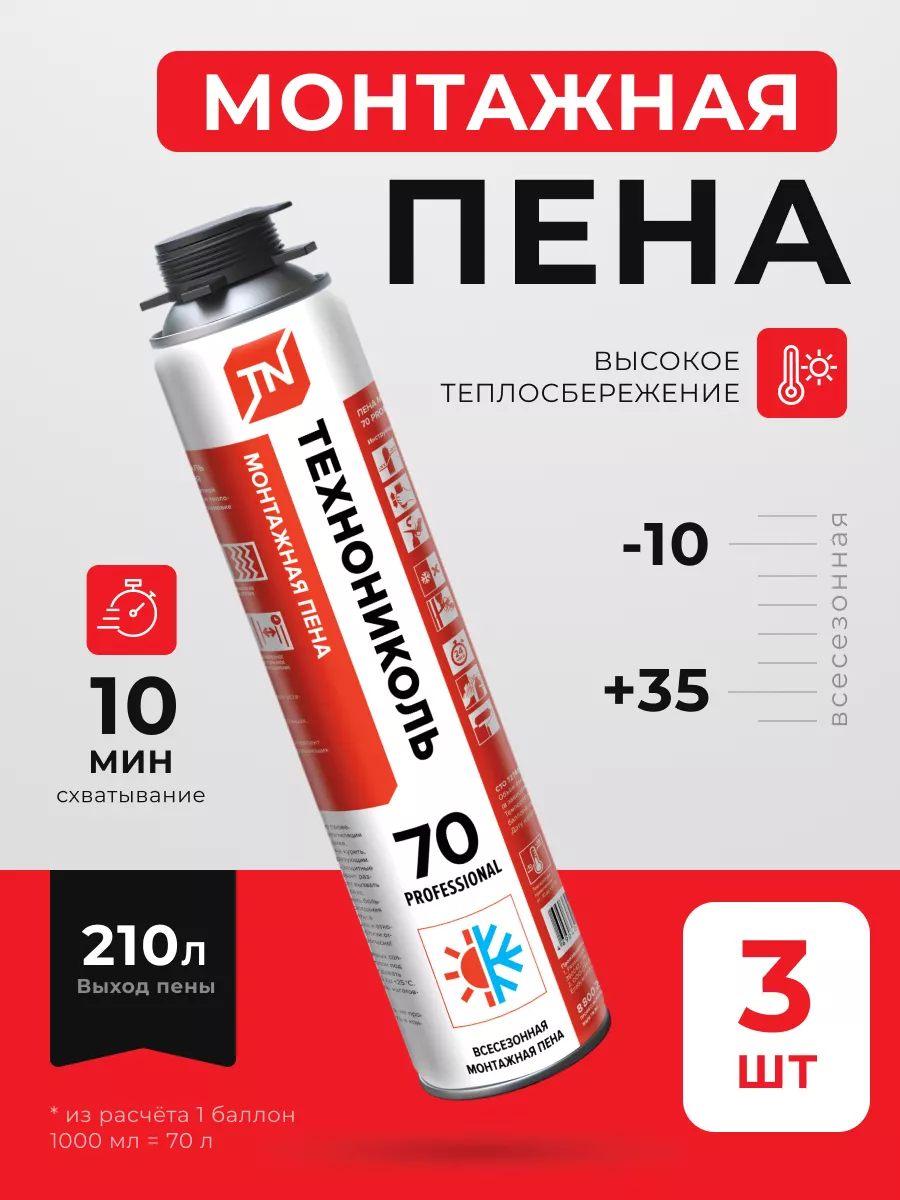 Пена монтажная 70 PROFESSIONAL...