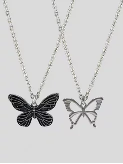 Подвески парные бабочки для влюблённых и подруг подарок Yadiso 226936976 купить за 221 ₽ в интернет-магазине Wildberries