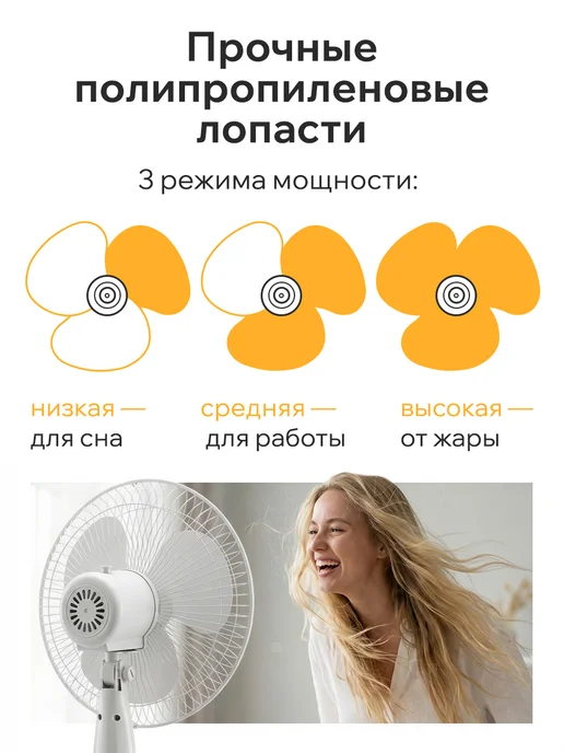 Classmark Мощный вентилятор напольный для дома и офиса, вариант, фото 4