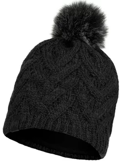 Шапка Buff Knitted & Fleece Band Hat CARYN Graphite Buff 227035444 купить за 5 432 ₽ в интернет-магазине Wildberries