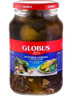 Огурцы соленые GLOBUS Старорусские, 950мл GLOBUS 227040544 купить за 410 ₽ в интернет-магазине Wildberries