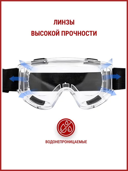 MARTEX Очки защитные для болгарки триммера не запотевают, вариант, фото 8