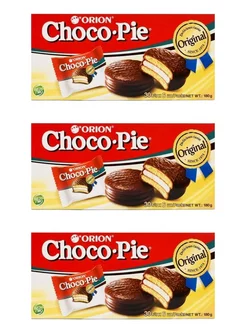 Пирожное Choco Pie, 3 упаковки по 180г