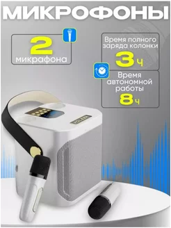 Портативная колонка с караоке Bluetooth Koller 227062202 купить за 2 435 ₽ в интернет-магазине Wildberries