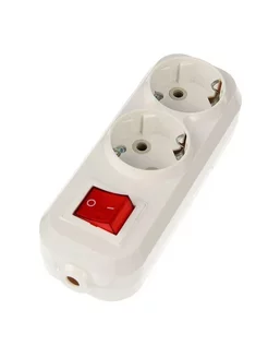 Колодка розеточная 2 гнезда 2П+3 c выключателем 16А 250В TDM Electric 227131846 купить за 313 ₽ в интернет‑магазине Wildberries
