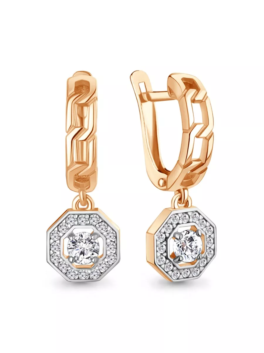Серьги серебро 925 пробы позолоченные