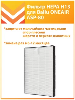 Фильтр высокоэффективный HEPA Н13 для OneAir ASP-80