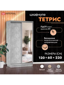 Шкаф купе 120х60х220 для одежды с зеркалом