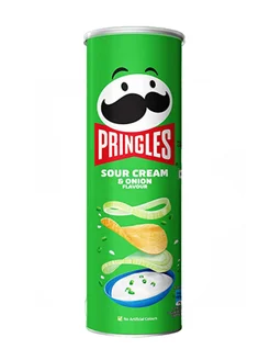 Чипсы Pringles со вкусом сметаны и лука, 110 г