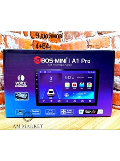 Автомагнитола android Bos Mini A1 Pro 9 дюймов AM MARKET 227323252 купить за 6 367 ₽ в интернет-магазине Wildberries