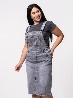 Сарафан женский летний джинсовый больших размеров Grande Lady 227343952 купить за 4 212 ₽ в интернет-магазине Wildberries