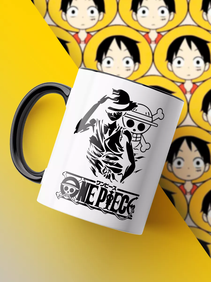 Кружка One Piece Ван Пис Манки Луффи Пиратский Флаг Аниме
