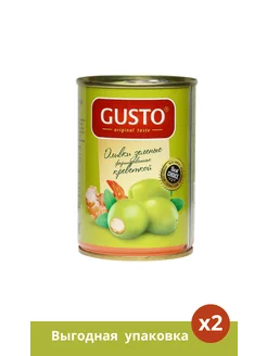 Оливки зеленые «Gusto» фаршированные креветкой 280 г