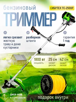 Бензиновый триммер, бензокоса для сада ТС-2500Р, 962245