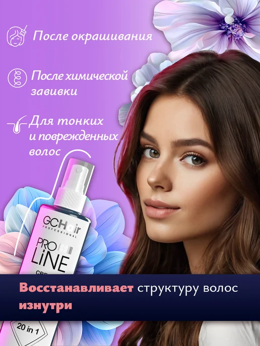 GC Hair Несмываемый крем-флюид для ухода за волосами 20в1, 250 мл, фото 3