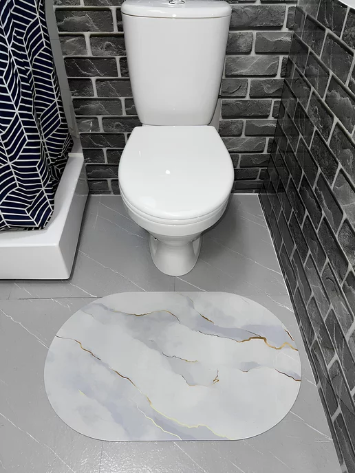 Коврик для ванной комнаты и туалета противоскользящий 40х60, 40x60, фото 3