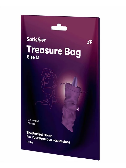 satisfyer Мешочек Treasure Bag для хранения секс-игрушек XL, фиолетовый, фото 5