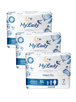 Гигиенические прокладки Instant Dry X- Large набор 3 шт MyLady 227499401 купить за 369 ₽ в интернет-магазине Wildberries