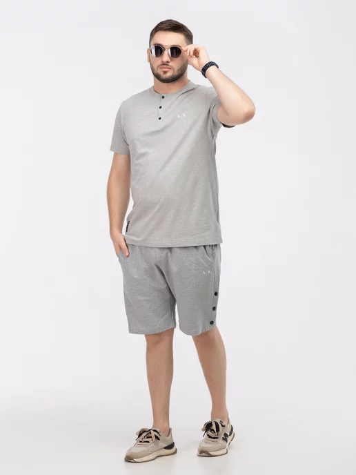 Urbano Wear Костюм спортивный Armani Exchange летний, серый