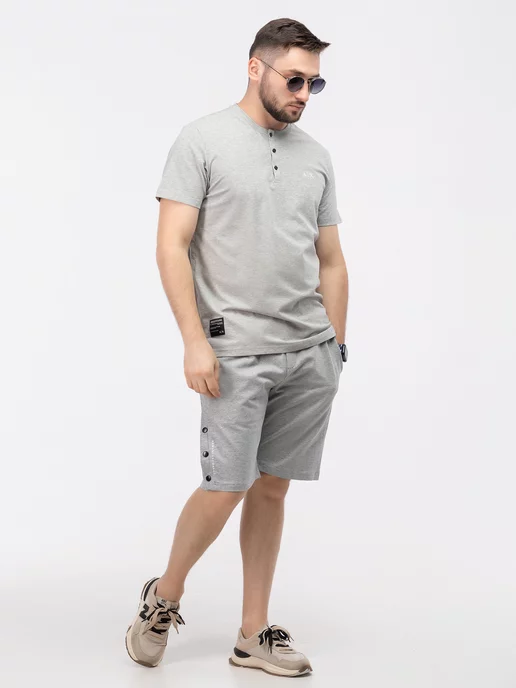 Urbano Wear Костюм спортивный Armani Exchange летний, серый, фото 4