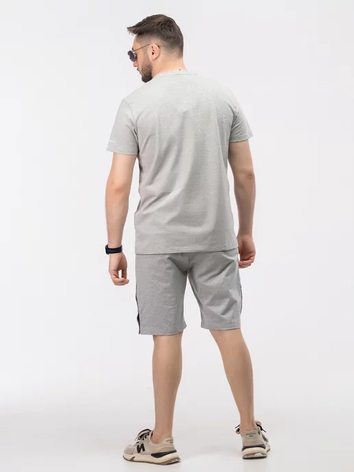 Urbano Wear Костюм спортивный Armani Exchange летний, серый, фото 5