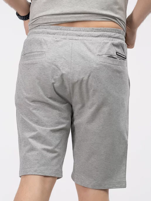 Urbano Wear Костюм домашний оверсайз Armani Exchange с майкой и шортами, серый, фото 8