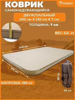 Коврик походный самонадувающийся туристический Traveltop 227523670 купить за 5 193 ₽ в интернет-магазине Wildberries