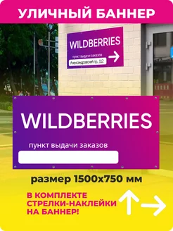 Баннер Мы Открылись для ПВЗ Wildberries