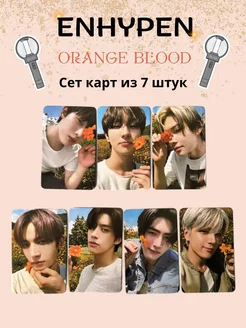 Карточки K-pop ENHYPEN, карты Энхайпен кпоп Orange Blood