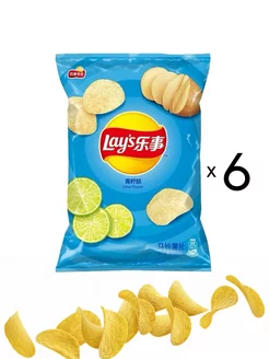 Чипсы Lay's со вкусом лайма 6 шт