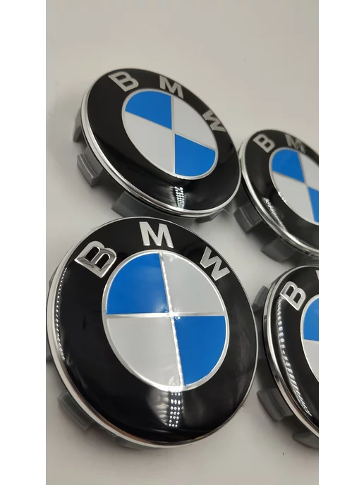 ДАВИ НА ГАЗ Заглушка диска колеса BMW 68 мм колпачок литого диска БМВ, синий, фото 3